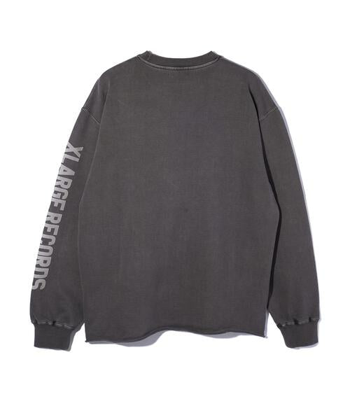 PIGMENT DYED RAW EDGE CREWNECK