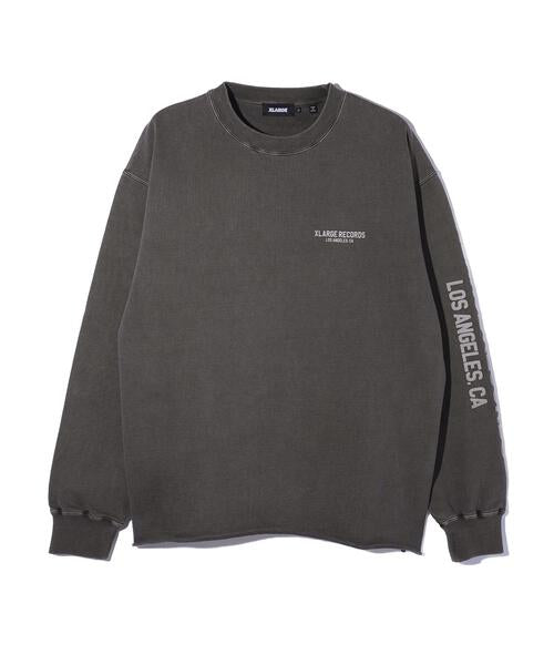 PIGMENT DYED RAW EDGE CREWNECK