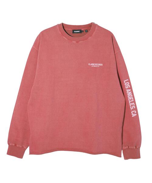 PIGMENT DYED RAW EDGE CREWNECK