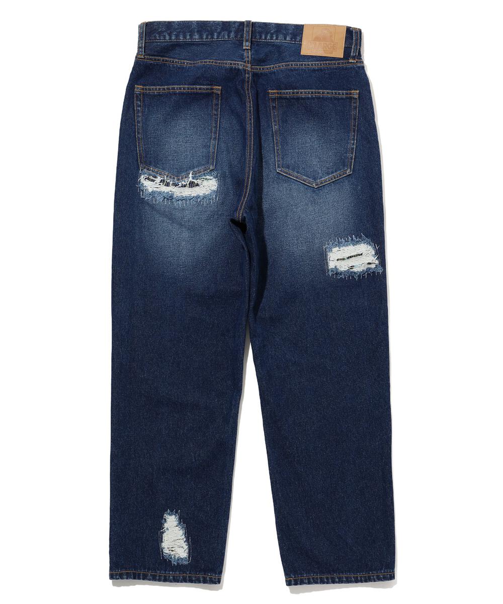 DISTRESSED DENIM PANT