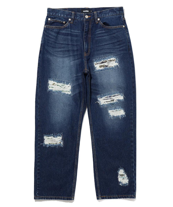 DISTRESSED DENIM PANT