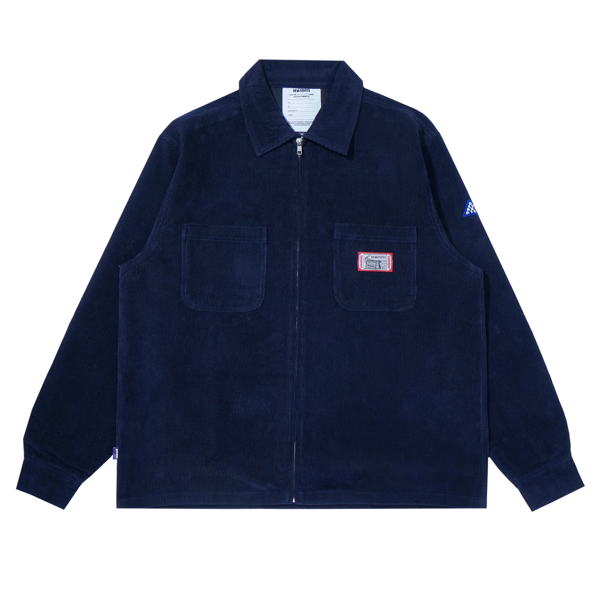 SERVICE ZIP-UP CORDUROY SHIRT [BLUE]