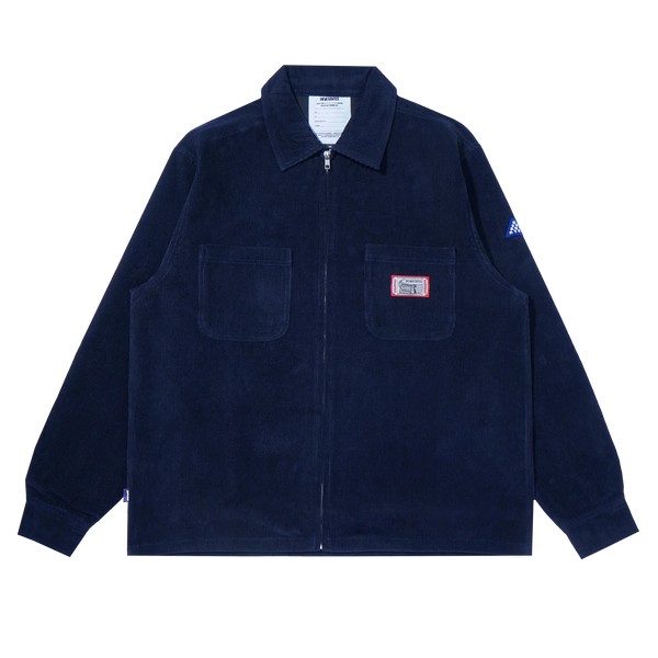 SERVICE ZIP-UP CORDUROY SHIRT [BLUE]