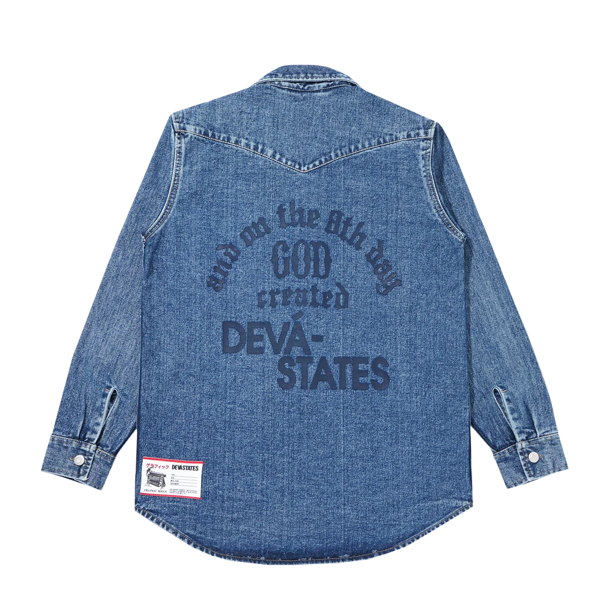 GENESIS DENIM WESTERN SHIRT [WASHED BLUE]