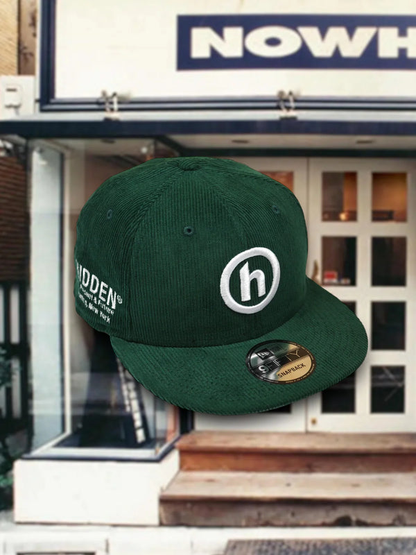 New Era Corduroy Green Cap