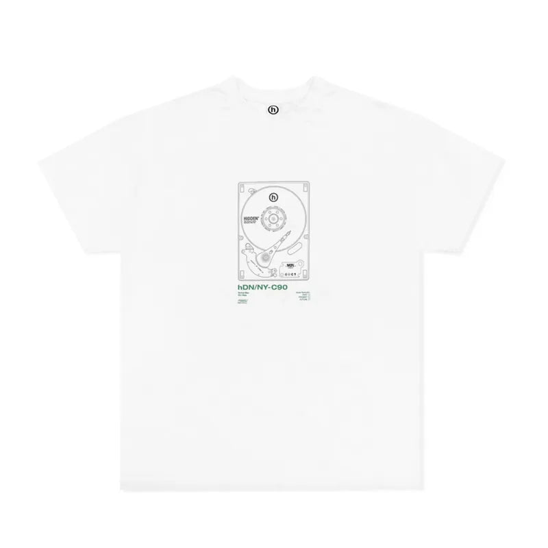 Hard Drive Mini White Tee