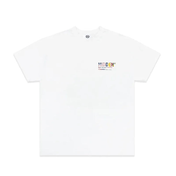 Pixelated Flags White Tee