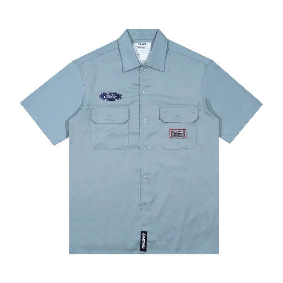 FUEL S/S WORK SHIRT [BLUE]