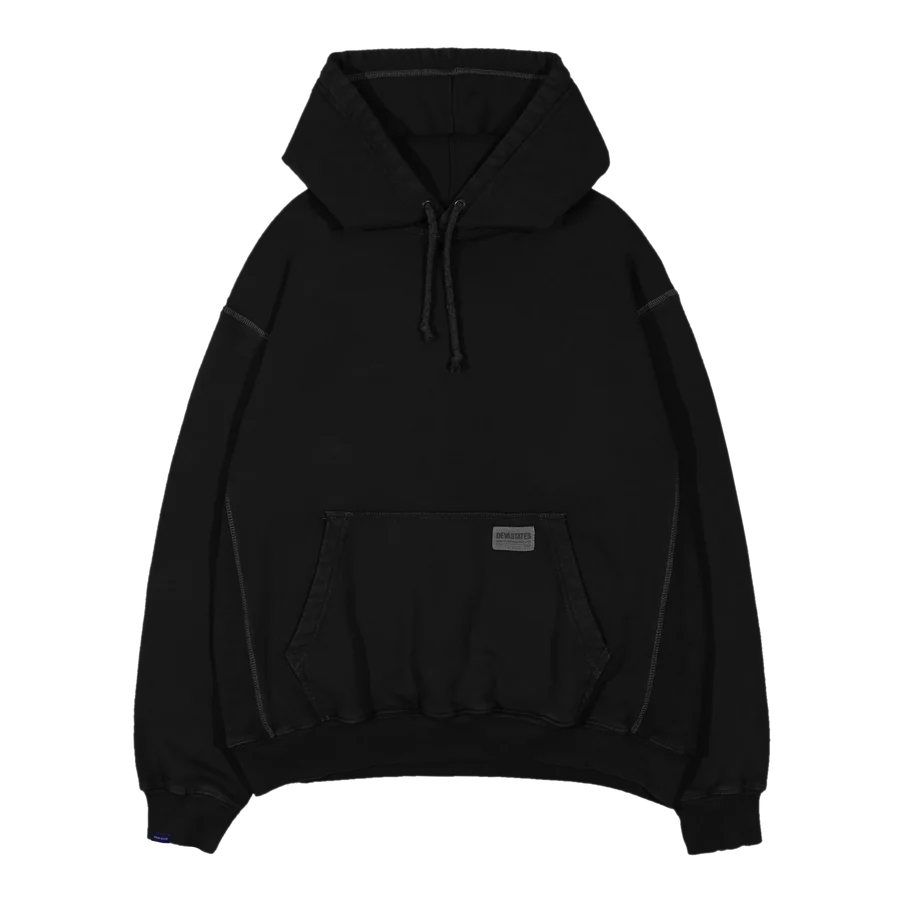 CHAIN SUNFADED HOODIE [BLACK]