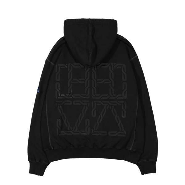 CHAIN SUNFADED HOODIE [BLACK]