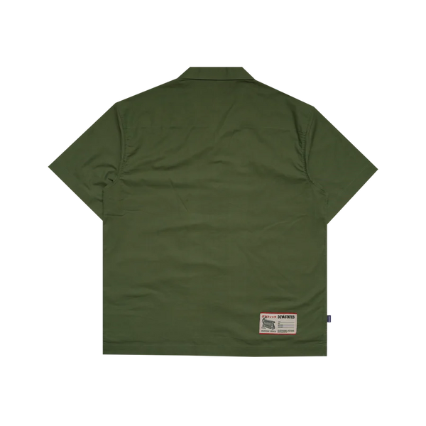 RELIC S/S EMBROIDERED SHIRT [OLIVE GREEN]