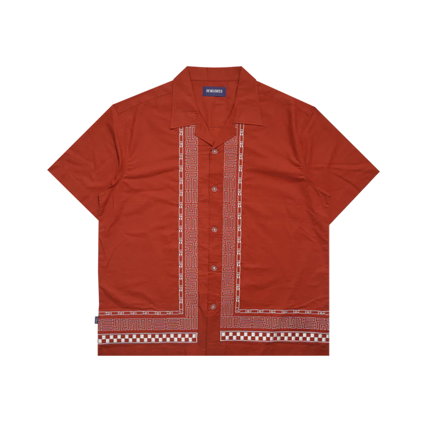 RELIC S/S EMBROIDERED SHIRT [TERRACOTTA/RED]