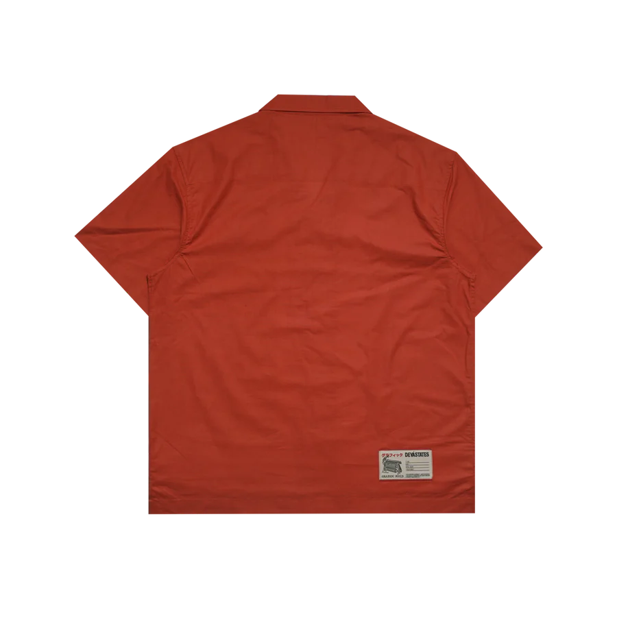 RELIC S/S EMBROIDERED SHIRT [TERRACOTTA/RED]