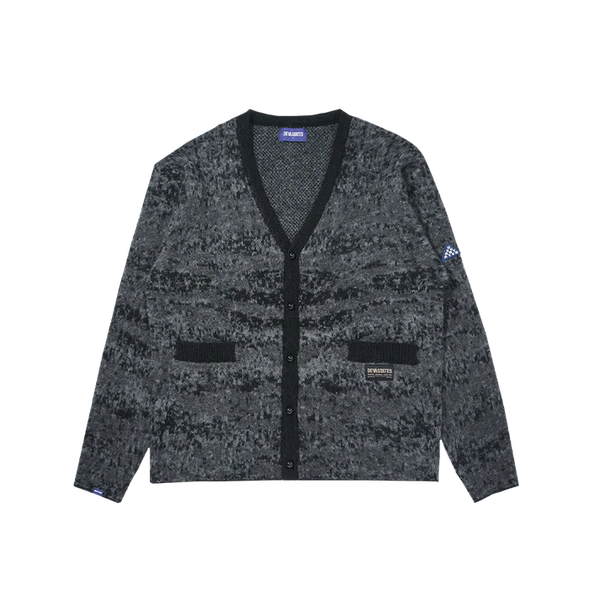 WAR PAINT MOHAIR CARDIGAN [GREY/BLACK]