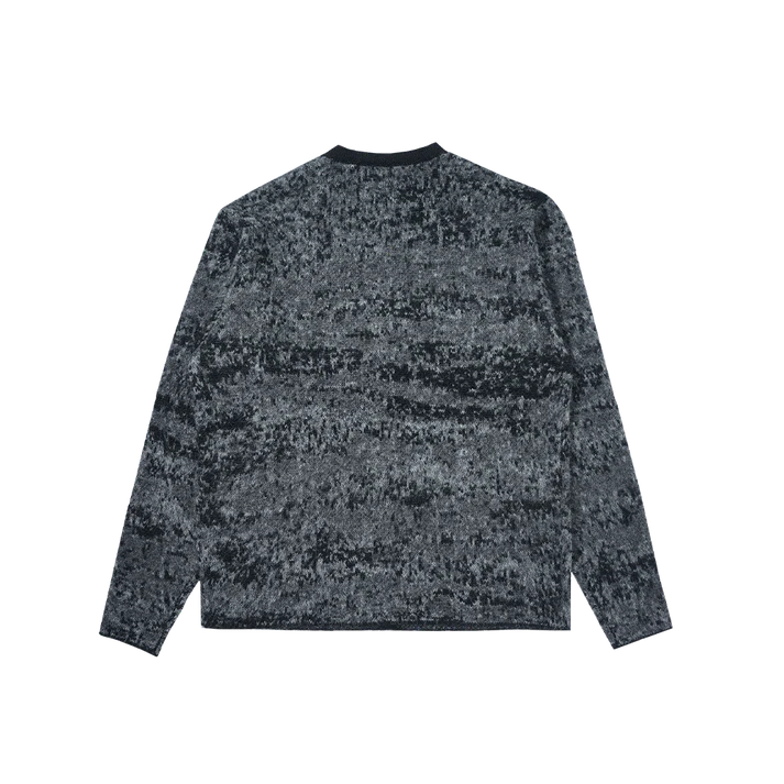 WAR PAINT MOHAIR CARDIGAN [GREY/BLACK]